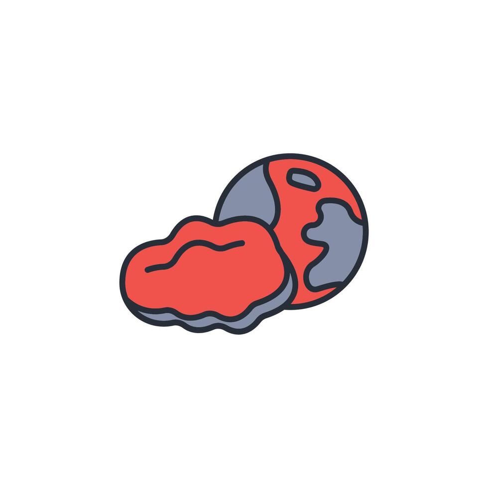 atmosphere icon. .Editable stroke.linear style sign for use web design,logo.Symbol illustration. vector