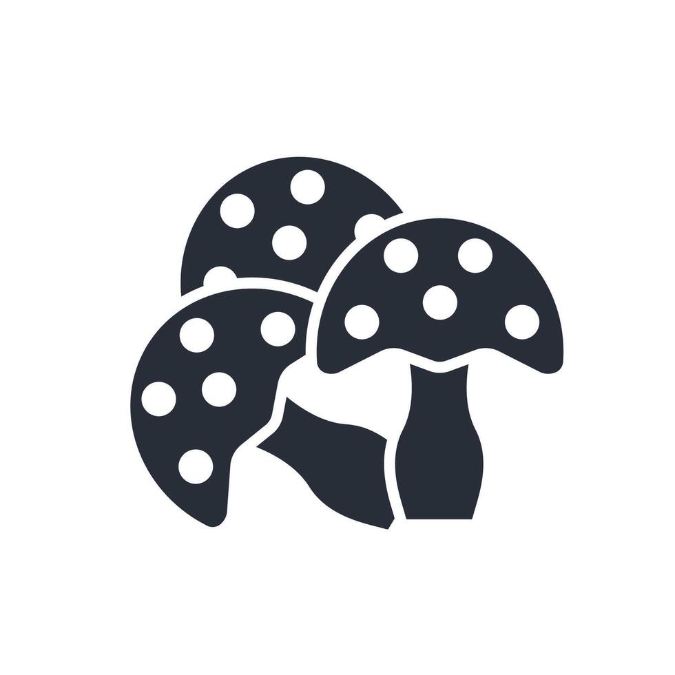 Mushroom icon. .Editable stroke.linear style sign for use web design,logo.Symbol illustration. vector
