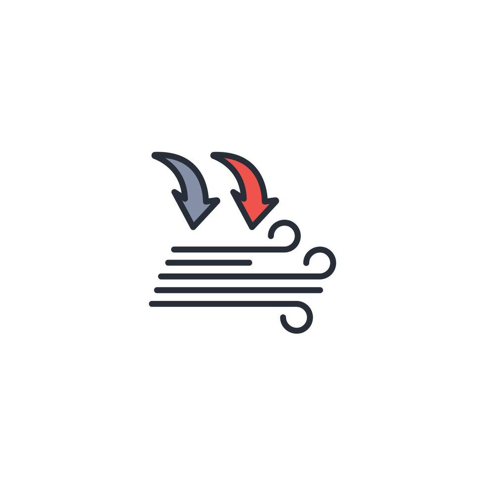 air pressure icon. .Editable stroke.linear style sign for use web design,logo.Symbol illustration. vector