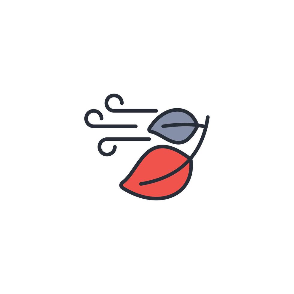 wind icon. .Editable stroke.linear style sign for use web design,logo.Symbol illustration. vector