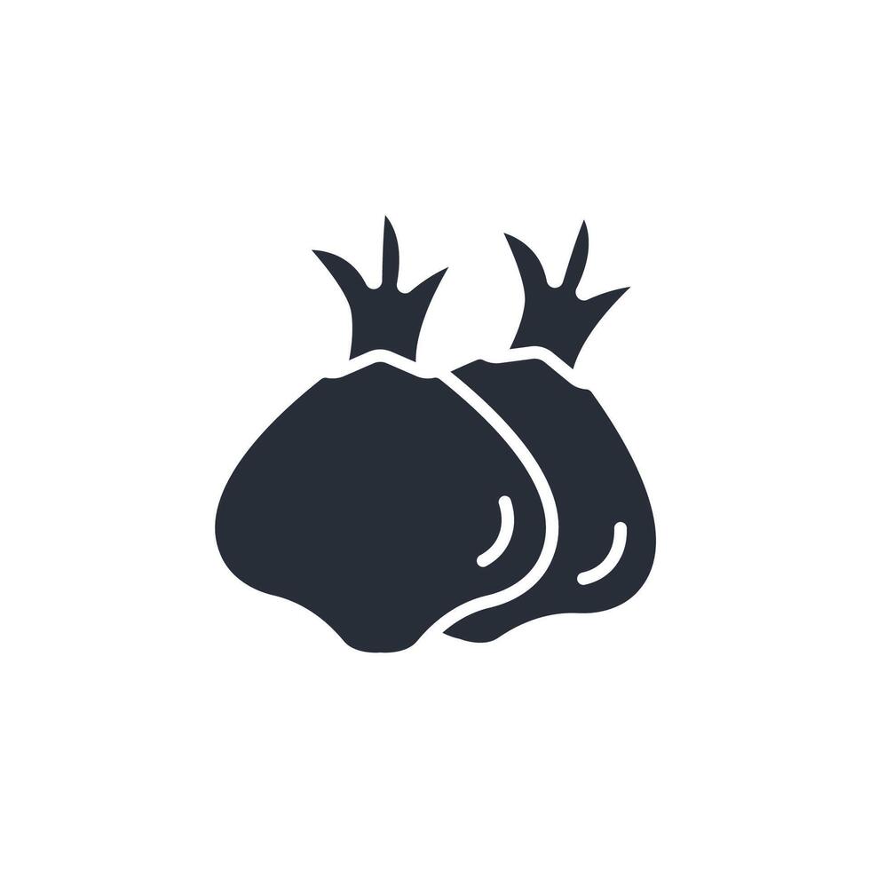 onion icon. .Editable stroke.linear style sign for use web design,logo.Symbol illustration. vector
