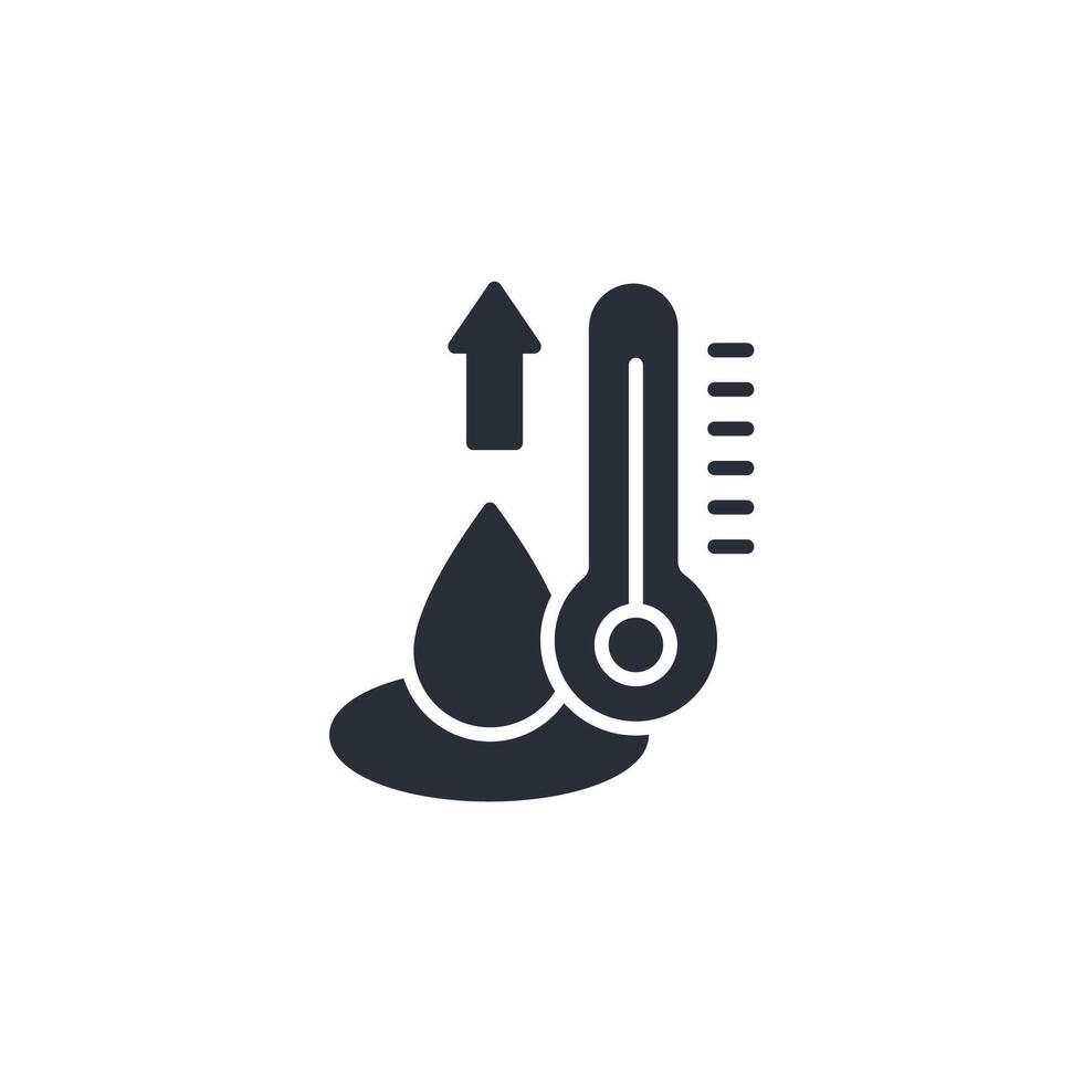 temperature icon. .Editable stroke.linear style sign for use web design,logo.Symbol illustration. vector