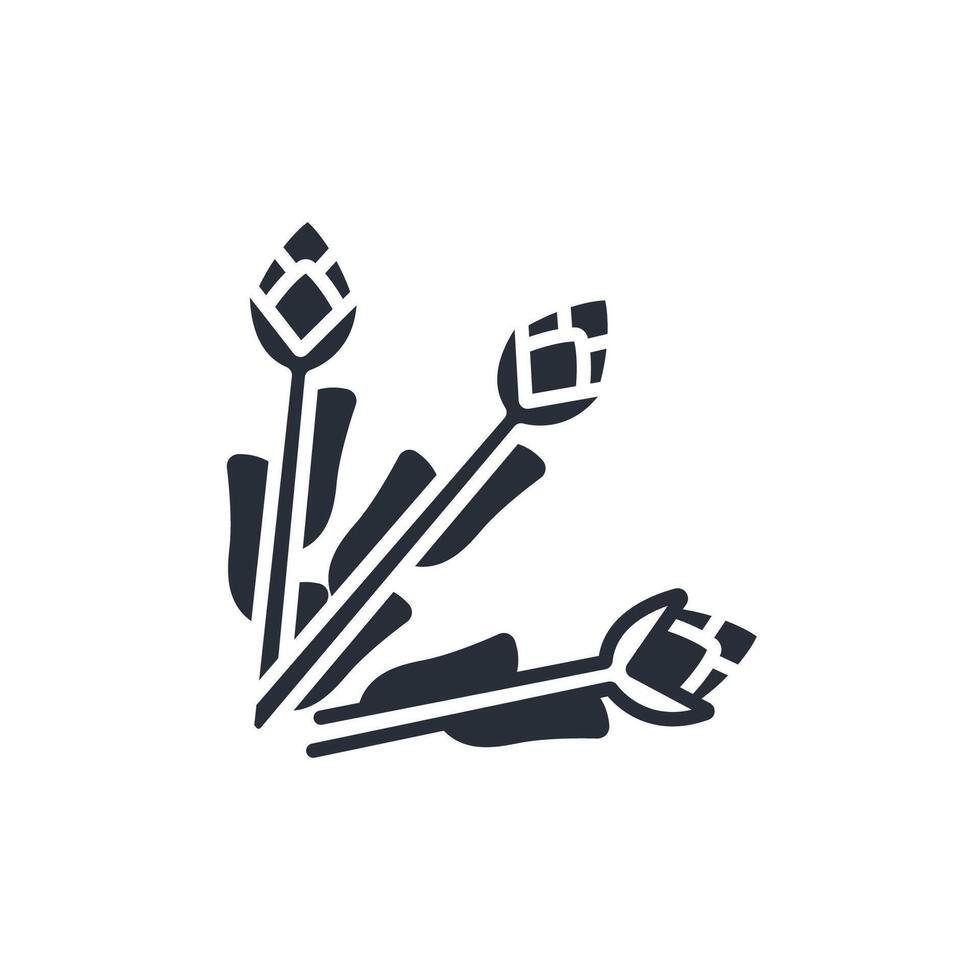 Asparagus icon. .Editable stroke.linear style sign for use web design,logo.Symbol illustration. vector