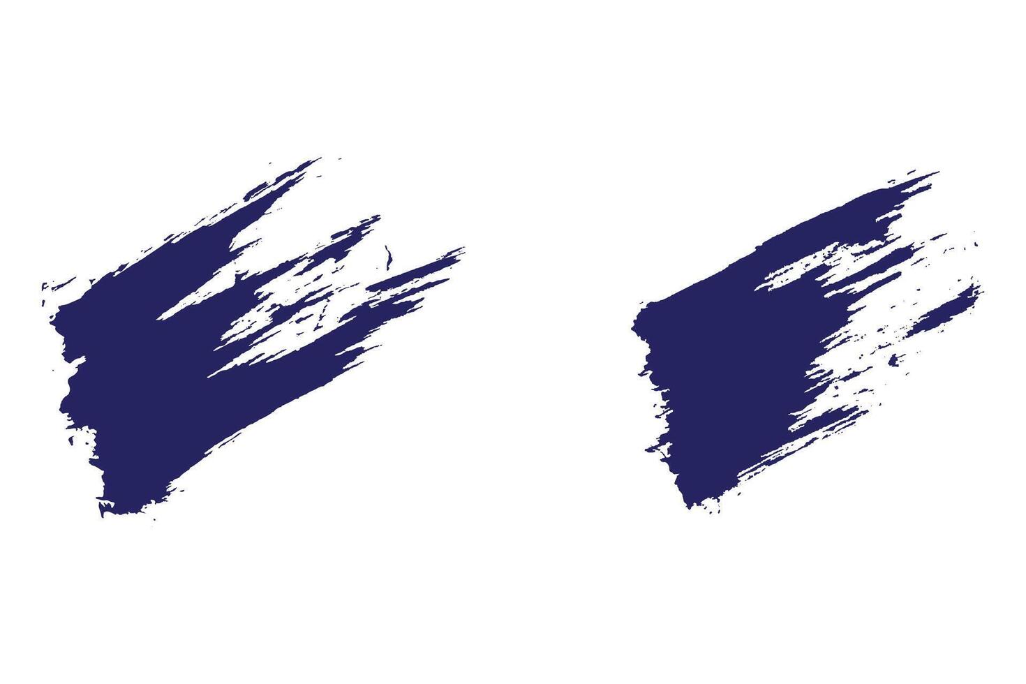 Paint brush stroke set, grungy ink brush stroke, colorful dirty brush stroke vector
