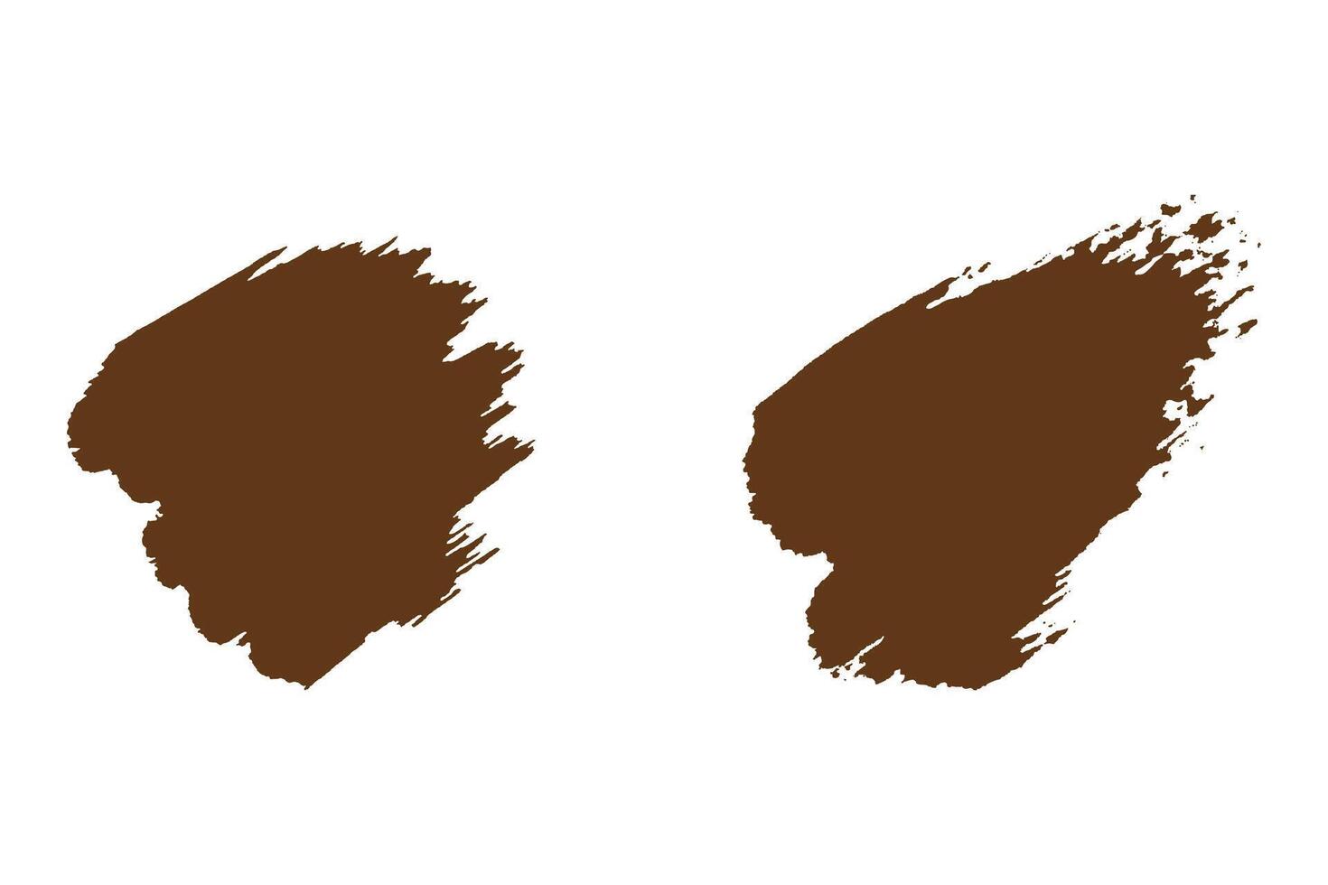 Paint brush stroke set, grungy ink brush stroke, colorful dirty brush stroke vector