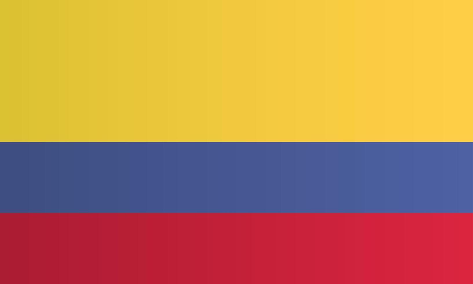 Columbia national flag. Country identity vector