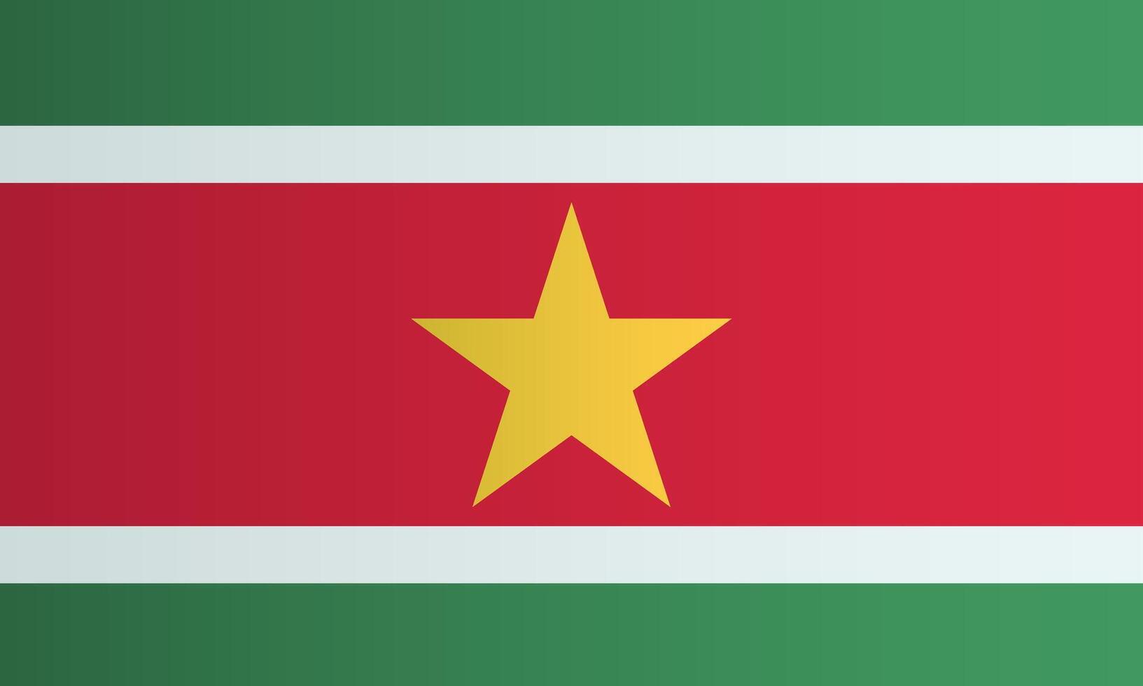 Suriname national flag vector