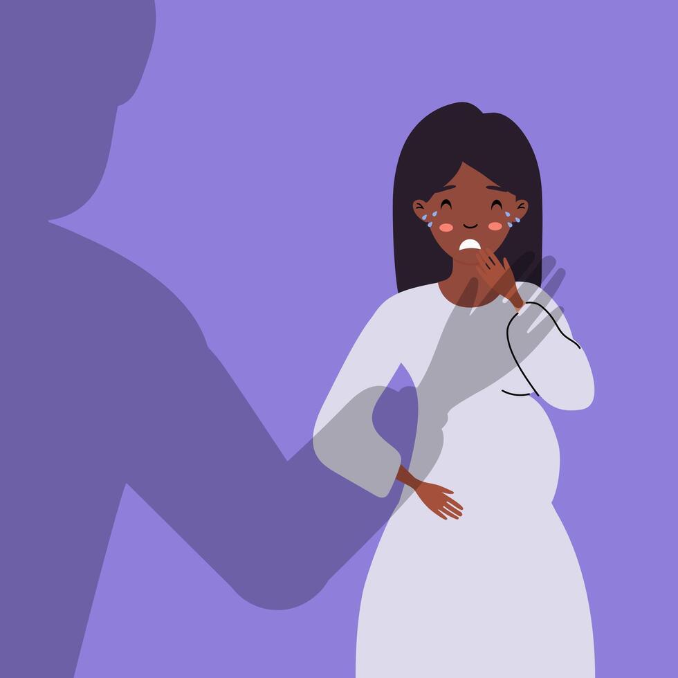 Illustration of couple yelling and pointing at each other vector