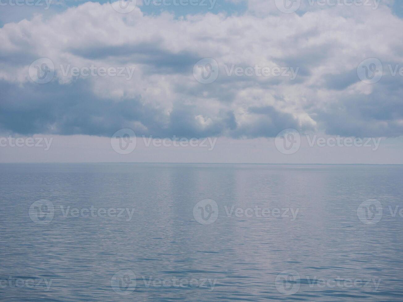 Seascape under a cloudy sky. View from a cruise ship from Frederikshavn to Gothenburg photo