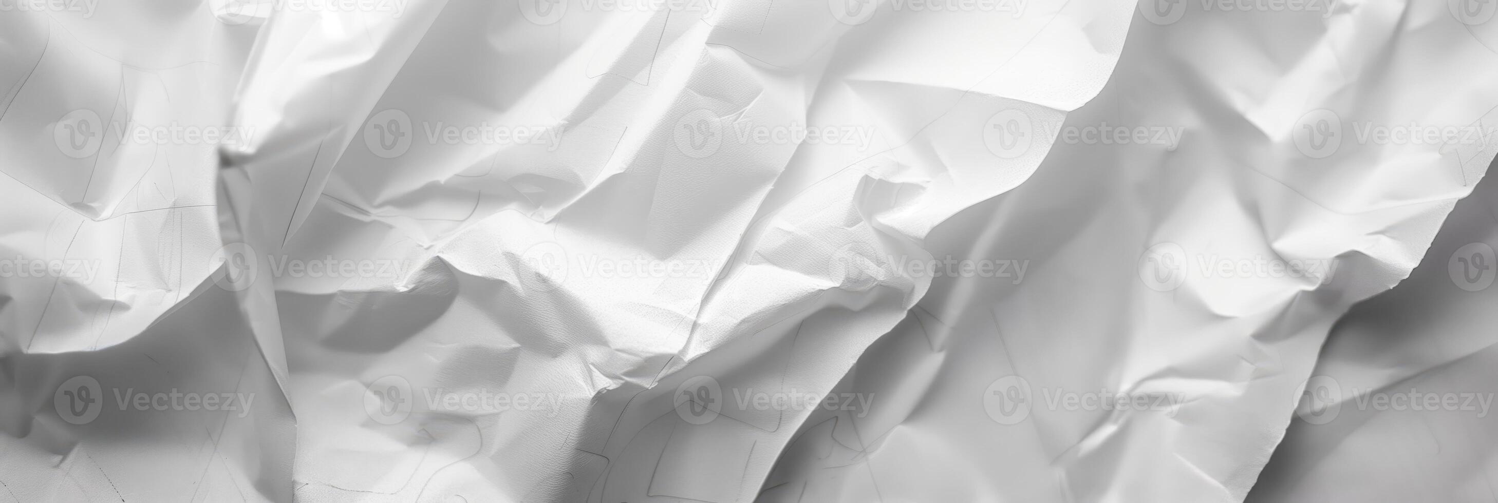 Textured White Paper with Light Pencil Marks and Creased Patterns Creating a Unique Design photo