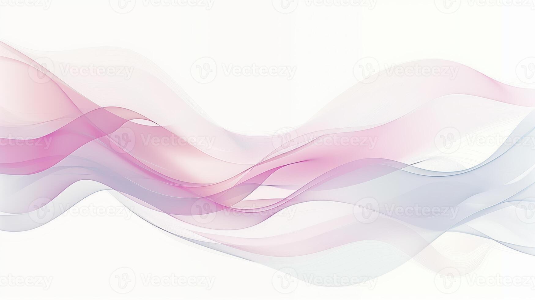 Modern Abstract Waves in Pastel Tones Creating a Calming and Serene Atmosphere with Flowing Lines photo