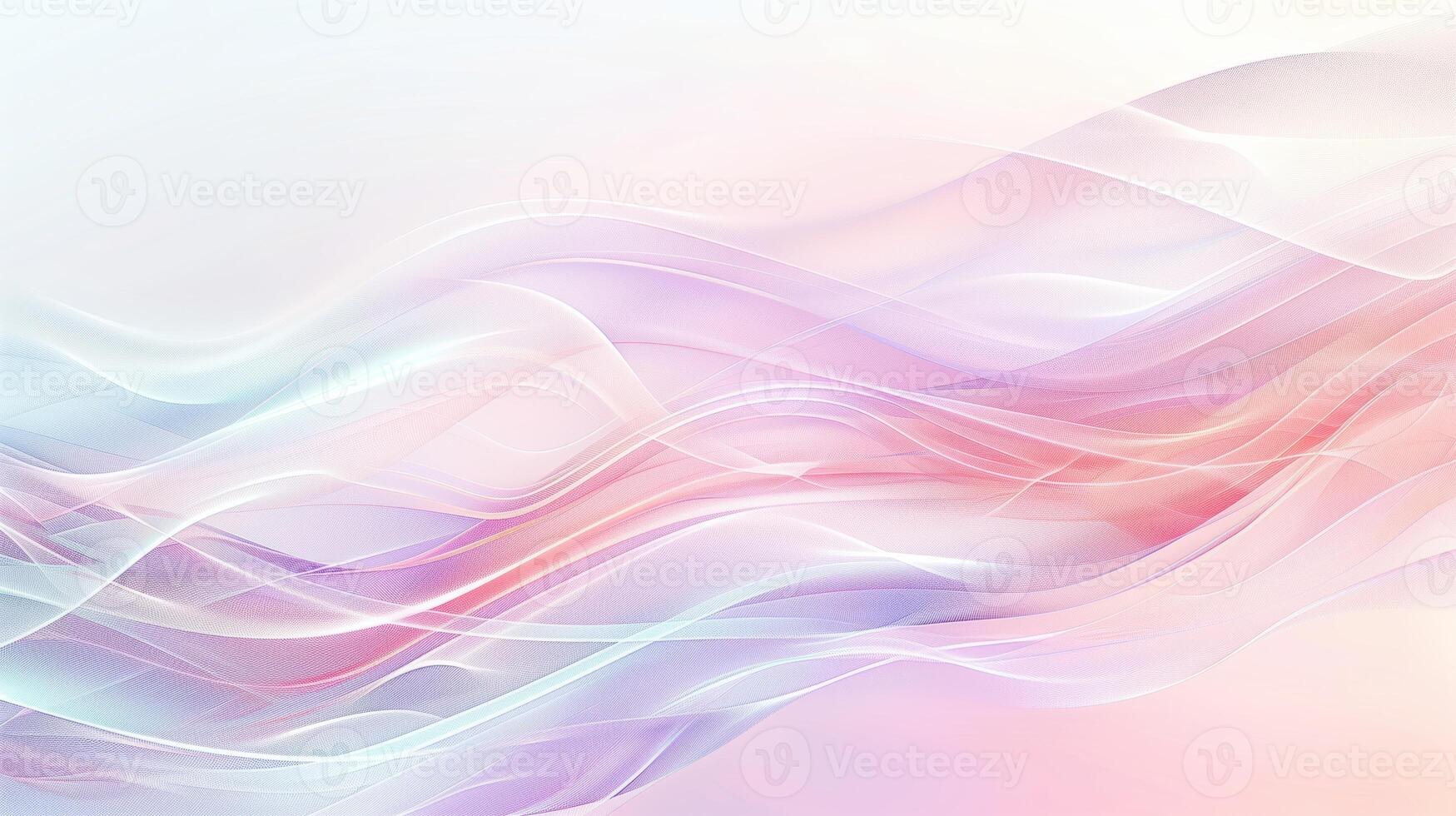 Modern Abstract Waves in Pastel and White With a Sense of Calm and Serenity photo