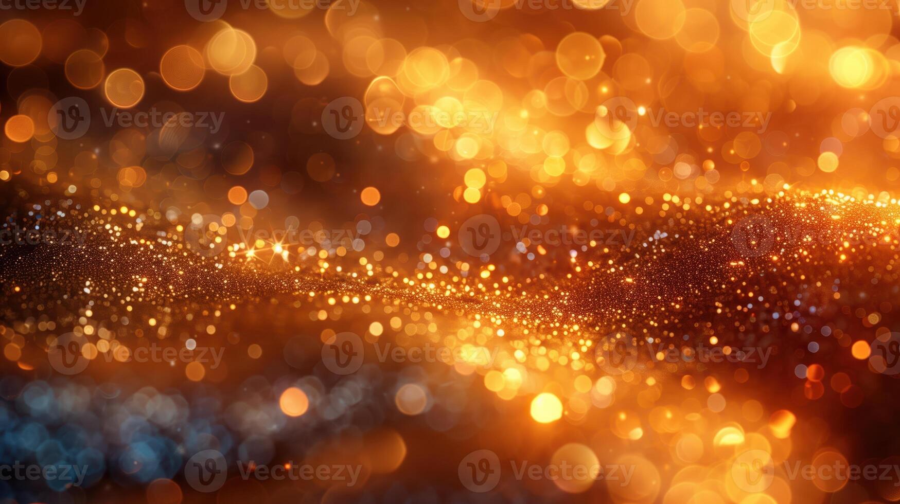 Luxurious Yellow Glitter Background with Glossy High-Quality Bokeh Effect for Elegant and Festive Designs photo