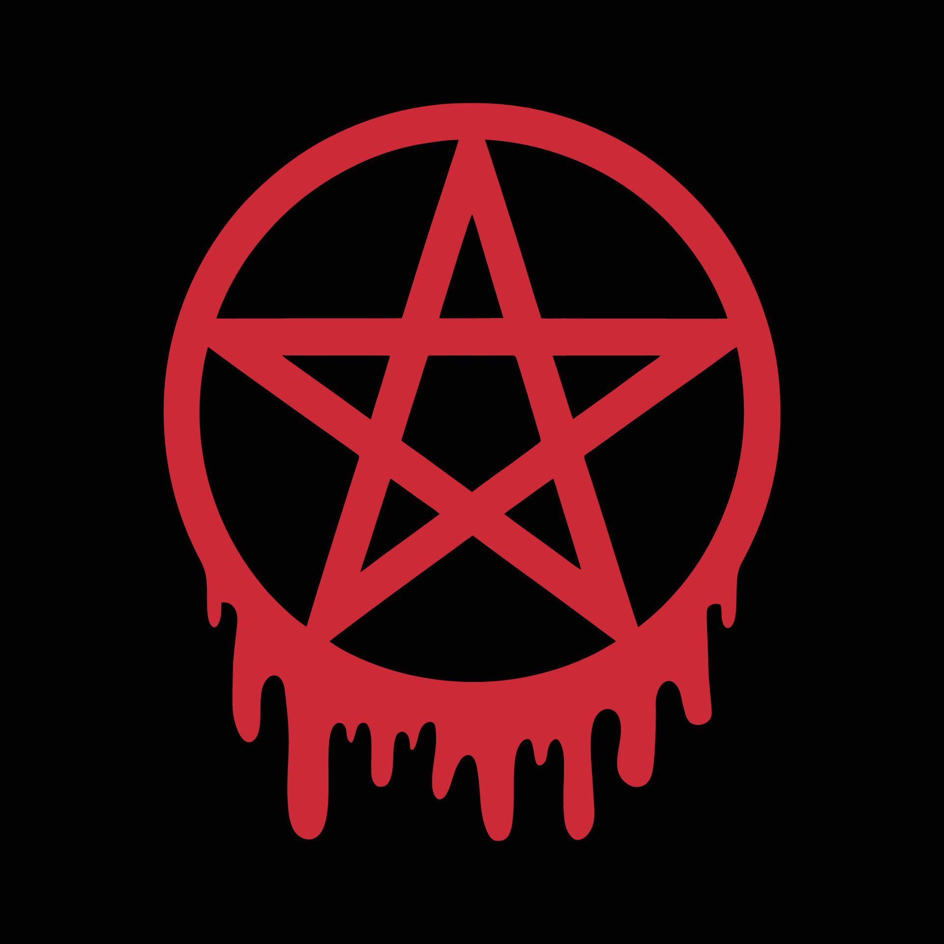 mystical bloody dripping pentagram illustration 49463785 Vector Art at