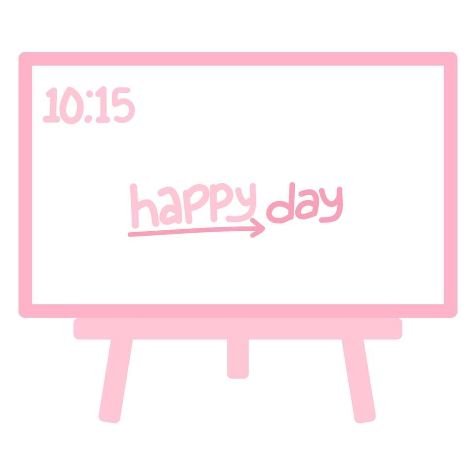 Tablet with stand vector