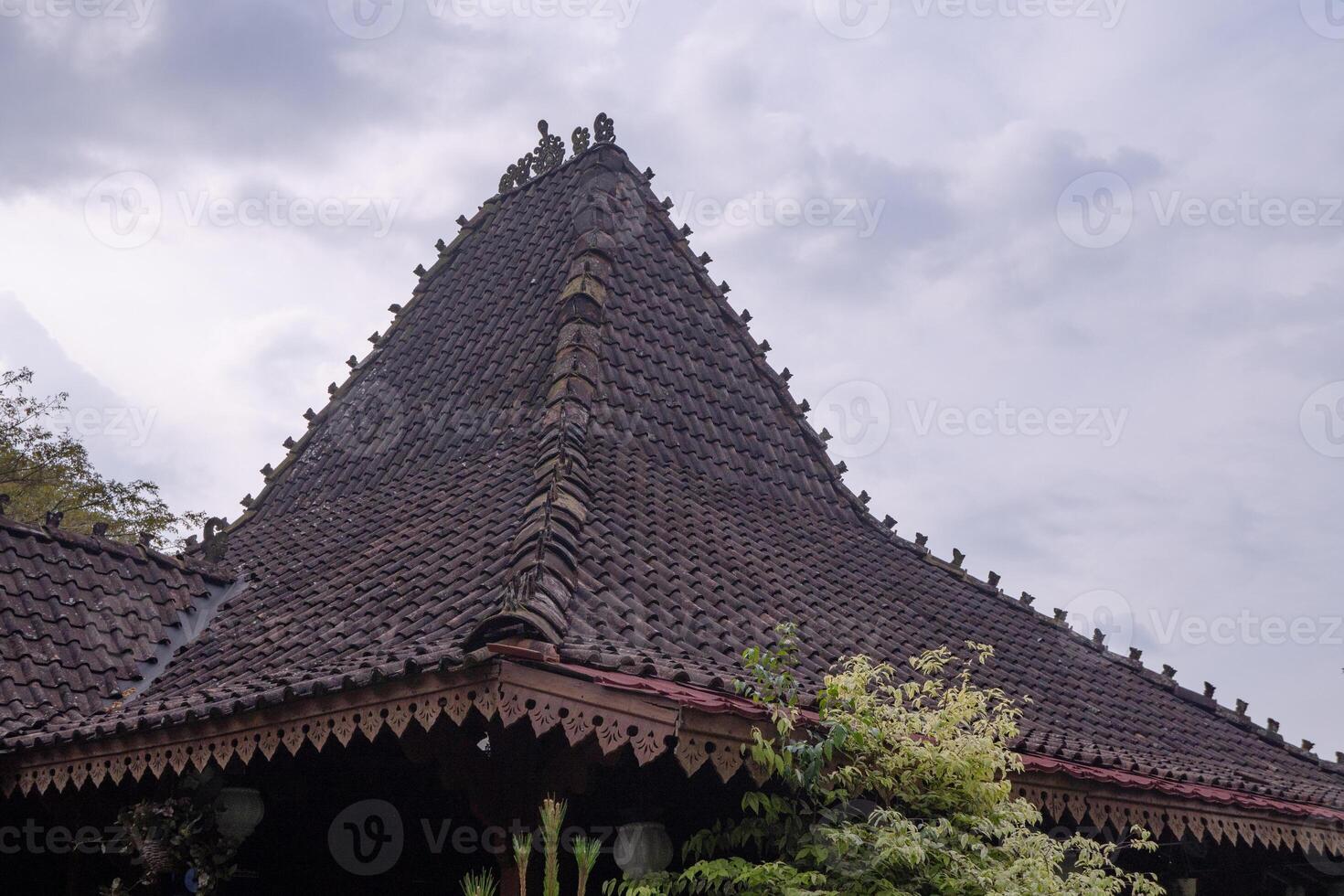 Traditional Roof in Indonesia photo