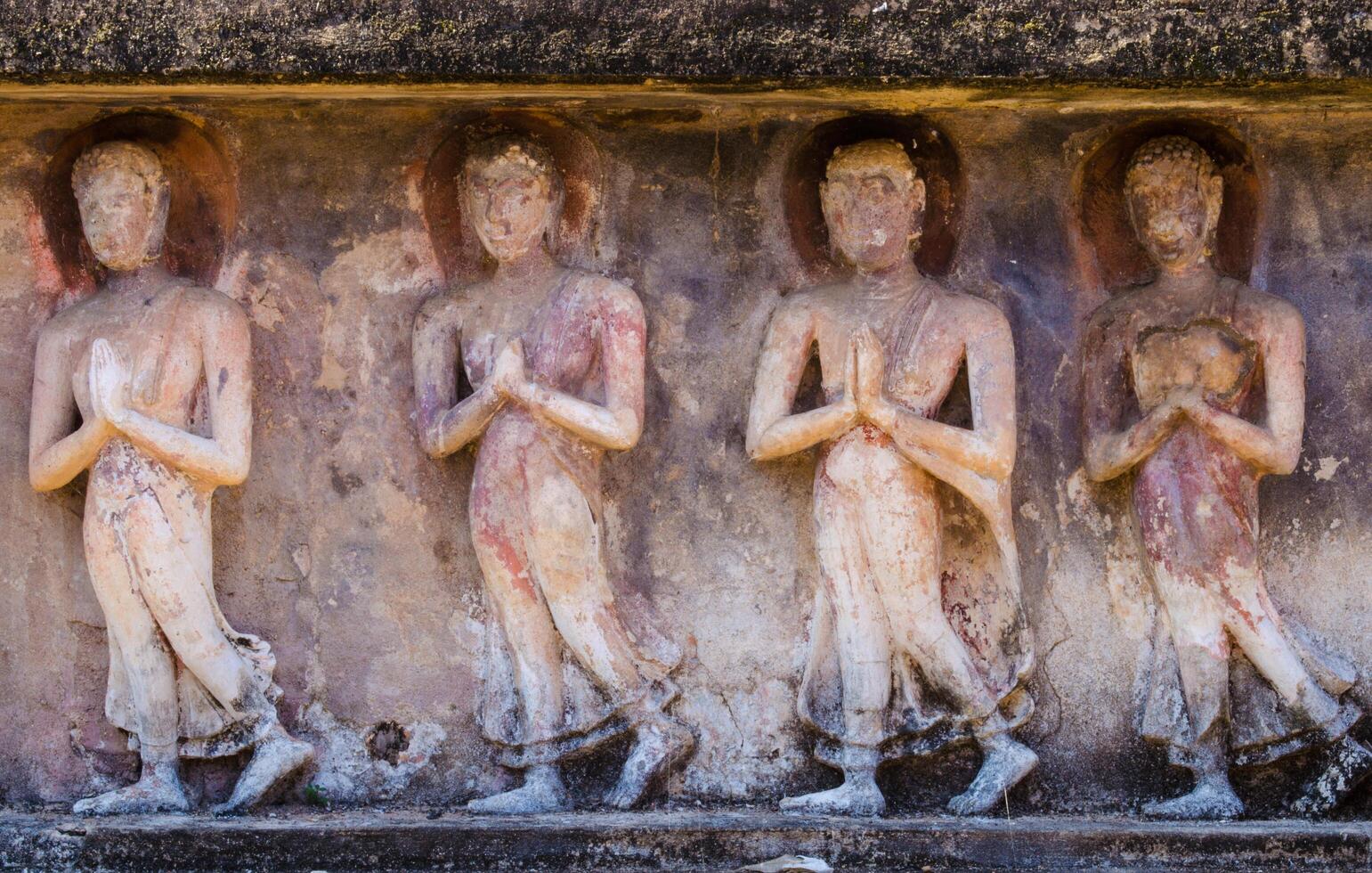 four old buddha image photo