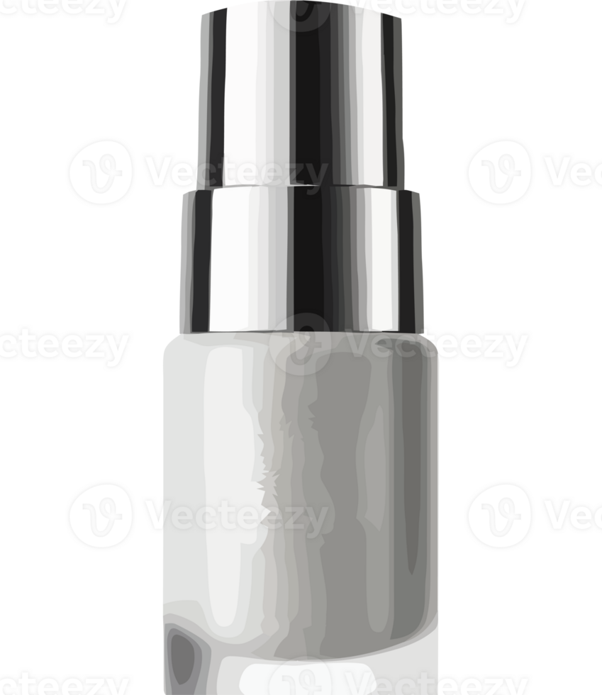 A white bottle of nail polish on a transparent background png