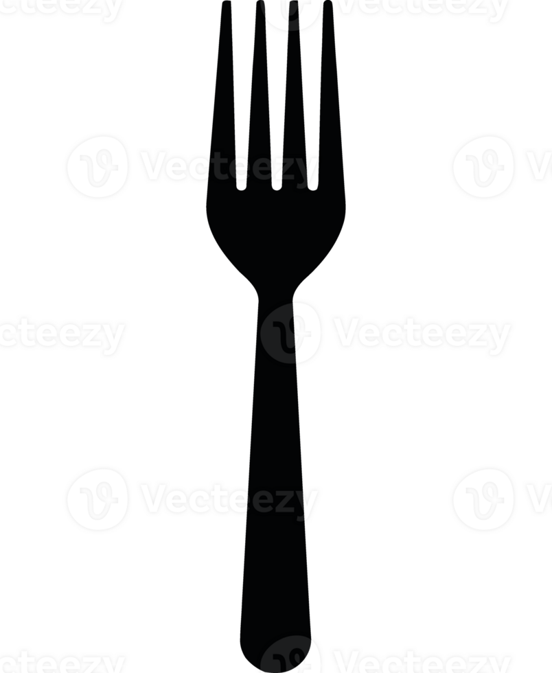 Fork icon on transparent background png
