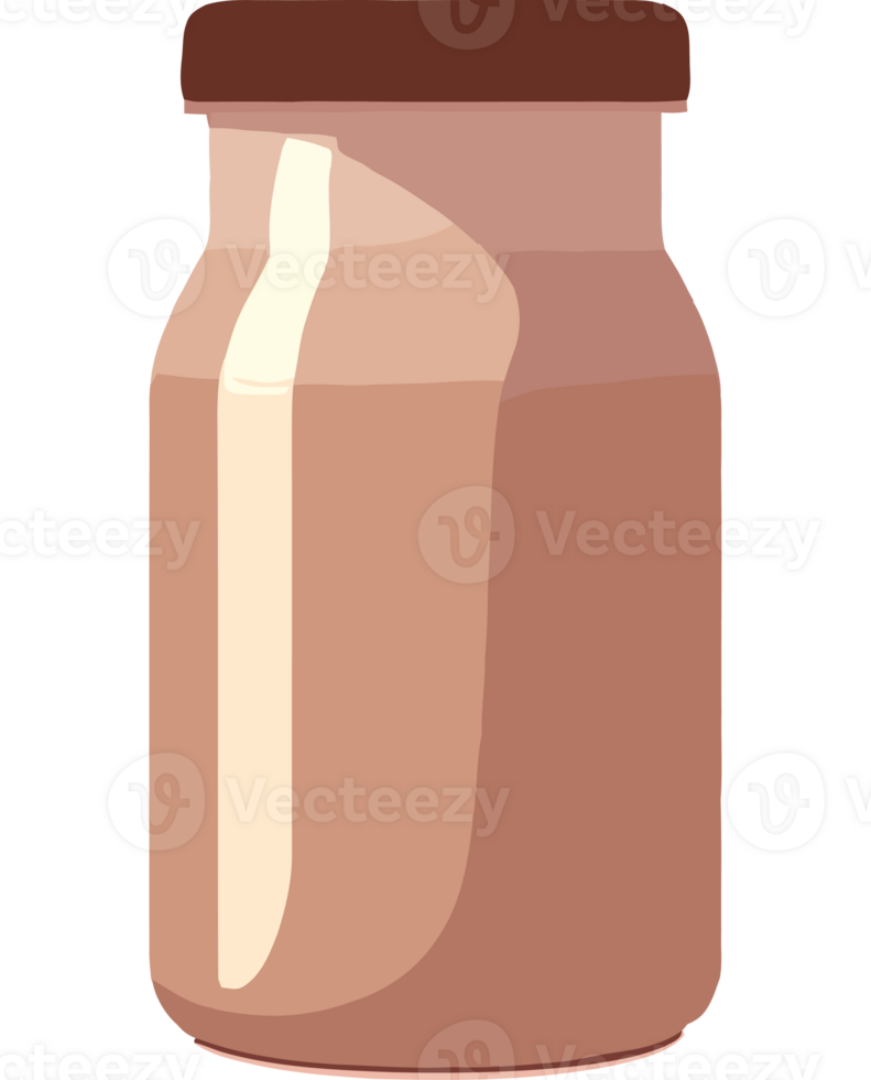 A jar of chocolate icon on transparent background png