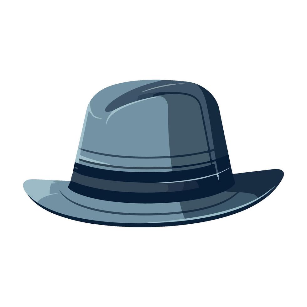 A hat is shown on a white background vector