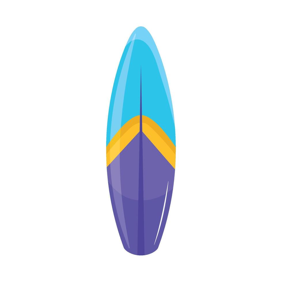 Surfboard illustration isolated on white background vector