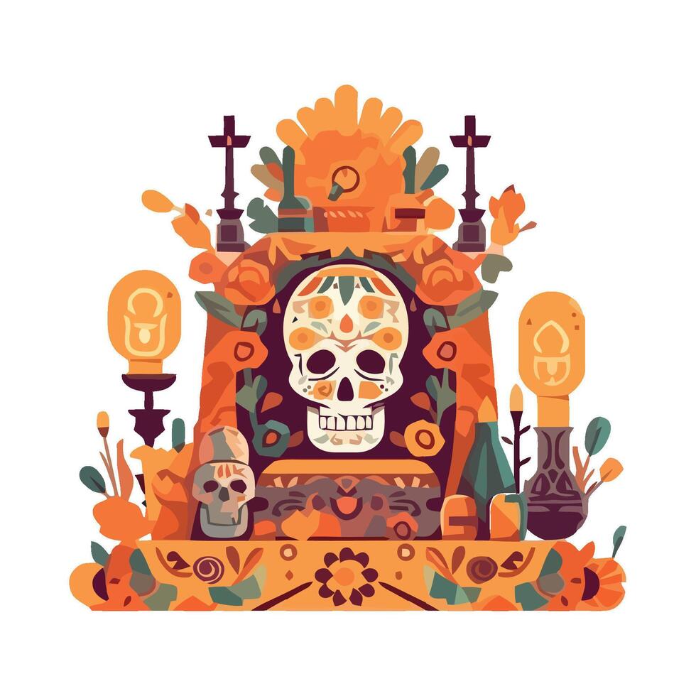 Day of the dead illustration vector