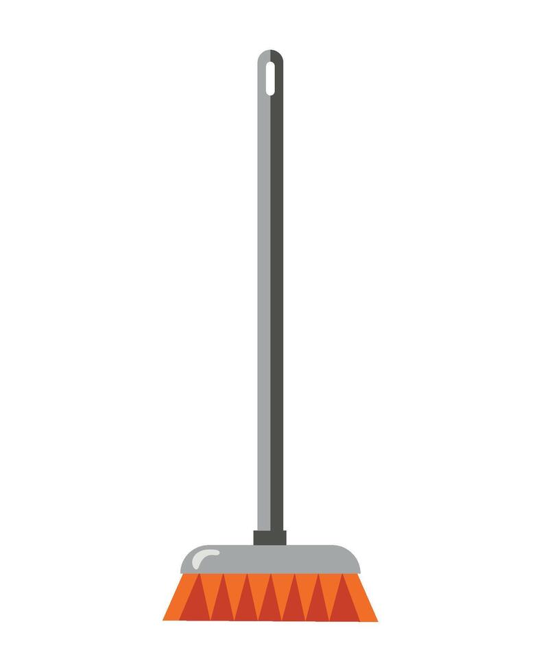 A broom on a white background vector