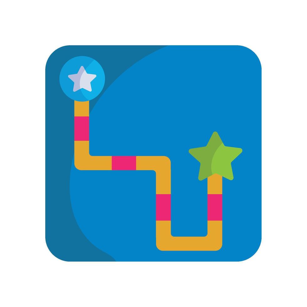 A colorful icon with a star and a star vector