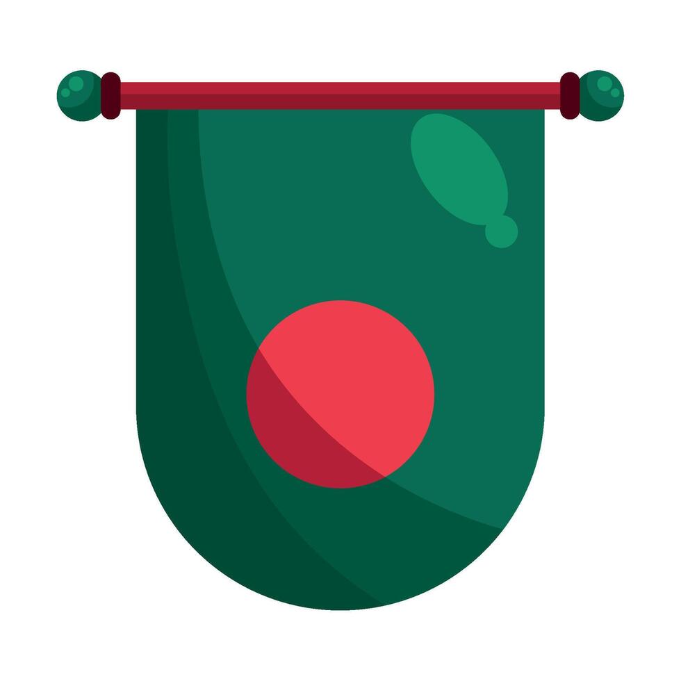 Bangladesh flag flag icon illustration design vector