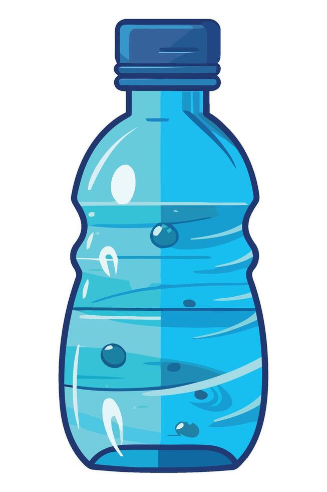 Water bottle with water isolated on white background illustration vector