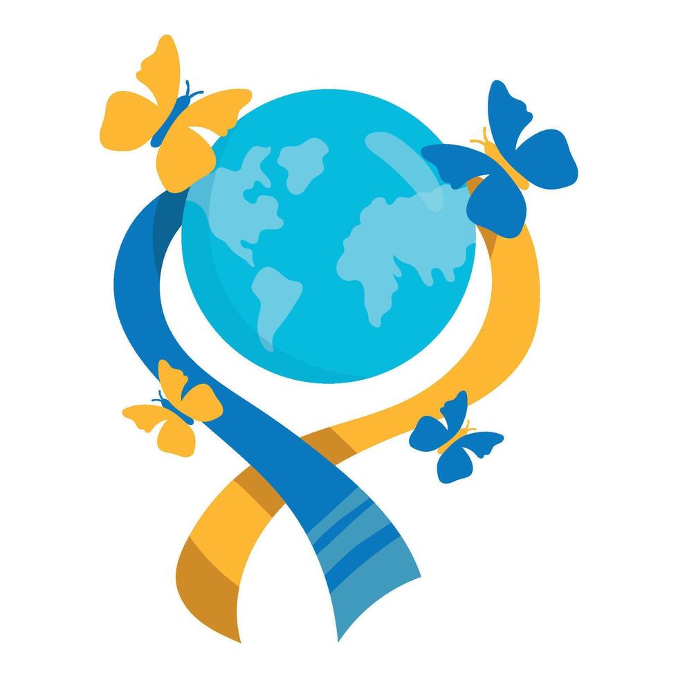 World autism awareness day vector