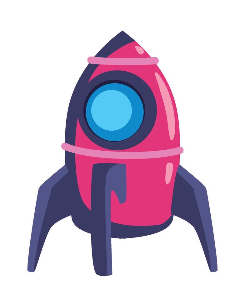 Space rocket illustration vector