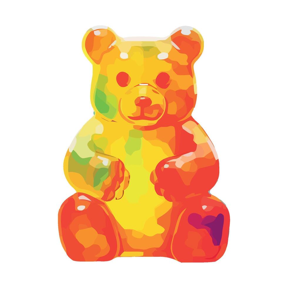 Gummy bear by gummy bear vector