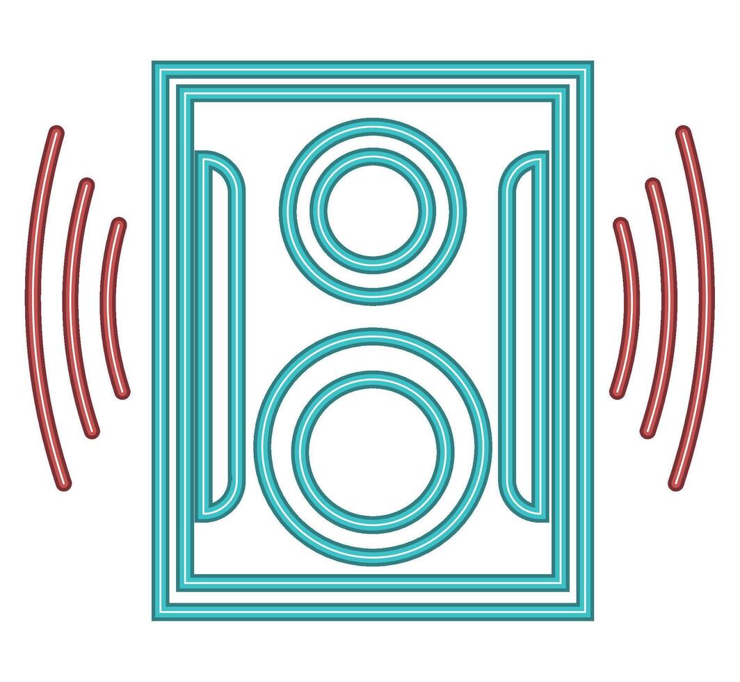 A speaker with two speakers and a microphone vector