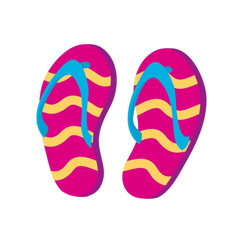 Flip flops summer sandals illustration vector