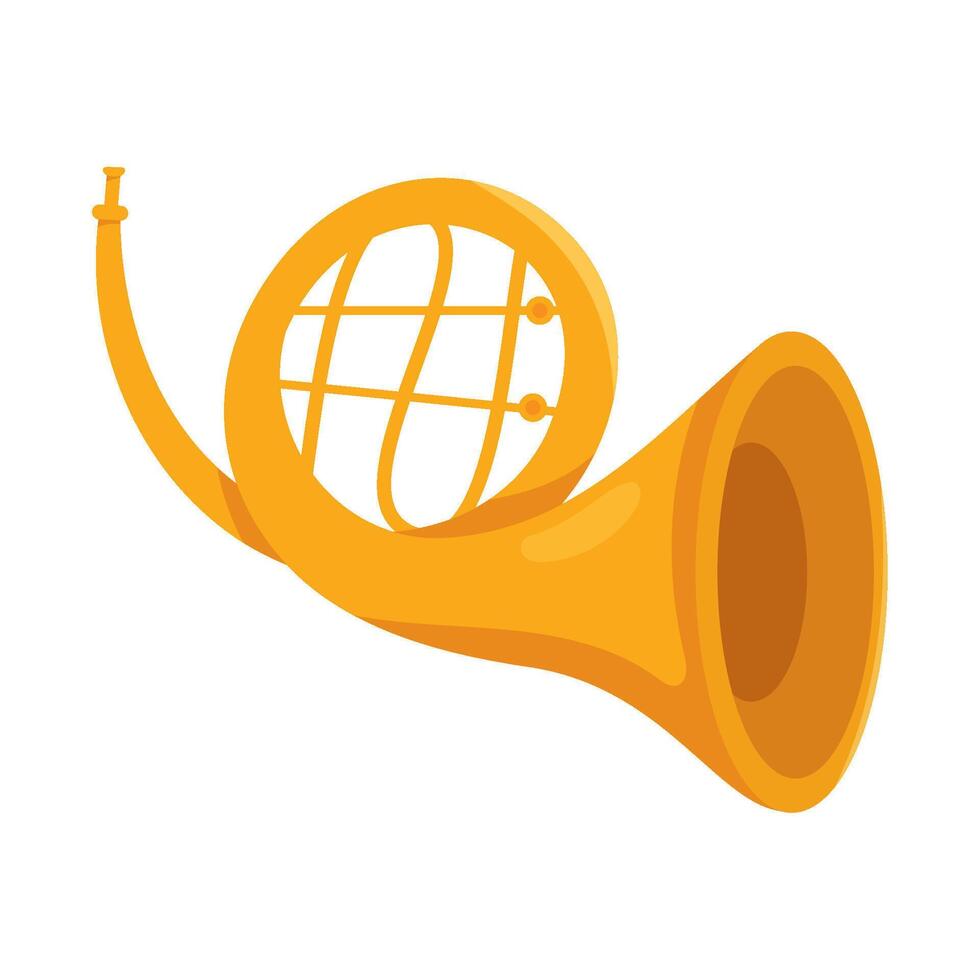 A cartoon horn on a white background vector