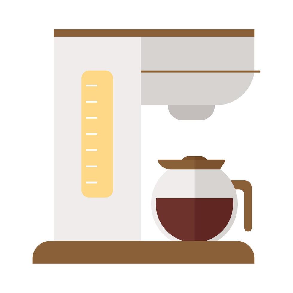 Coffee maker with coffee pot and cup illustration vector