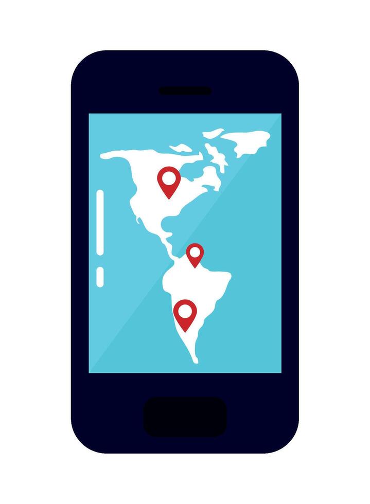 Mobile app for business vector