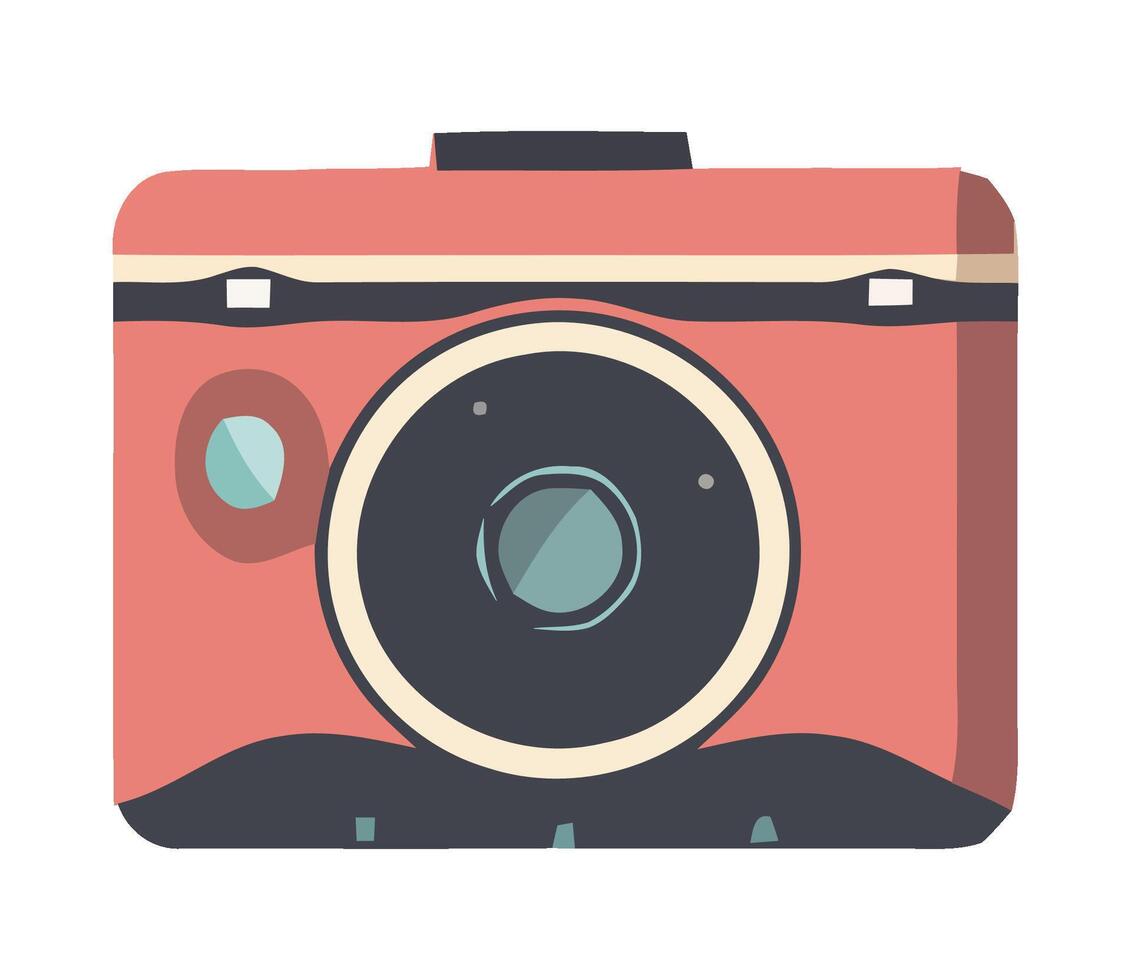 An old camera icon on a white background vector