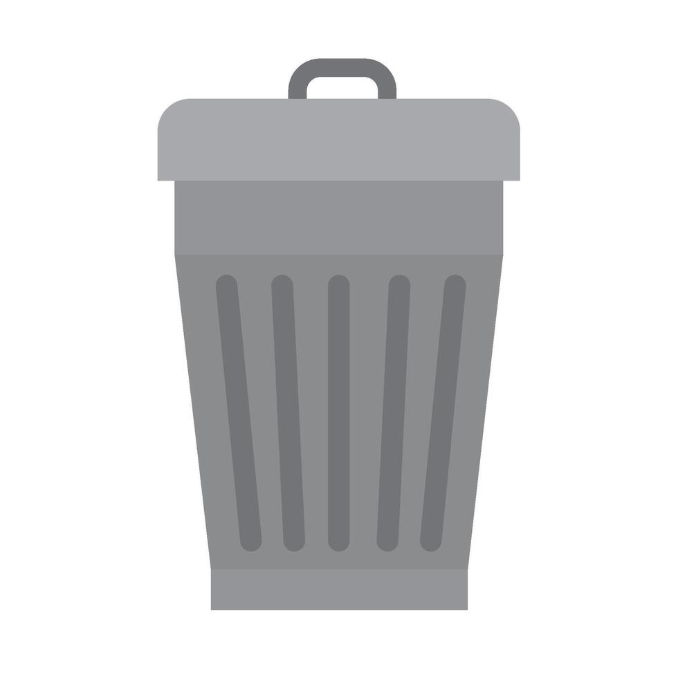 Trash can icon illustration isolated on white background vector