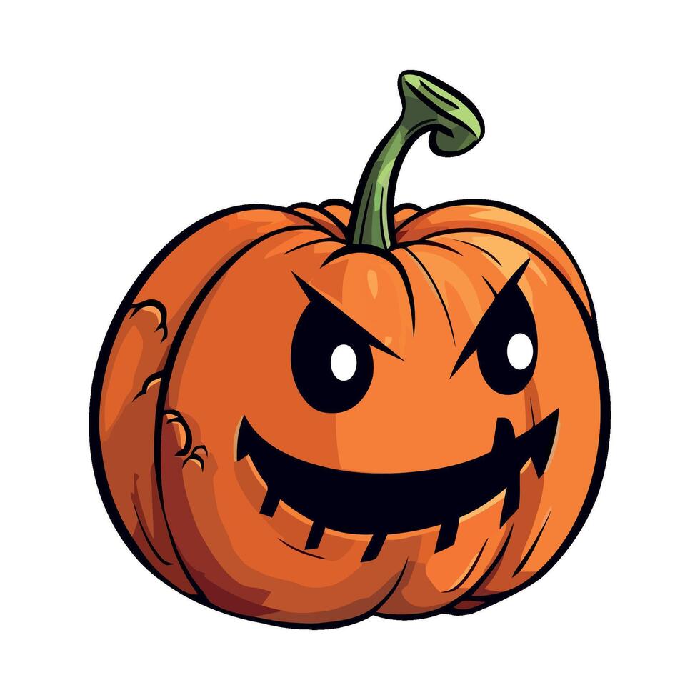 Halloween pumpkin illustration vector