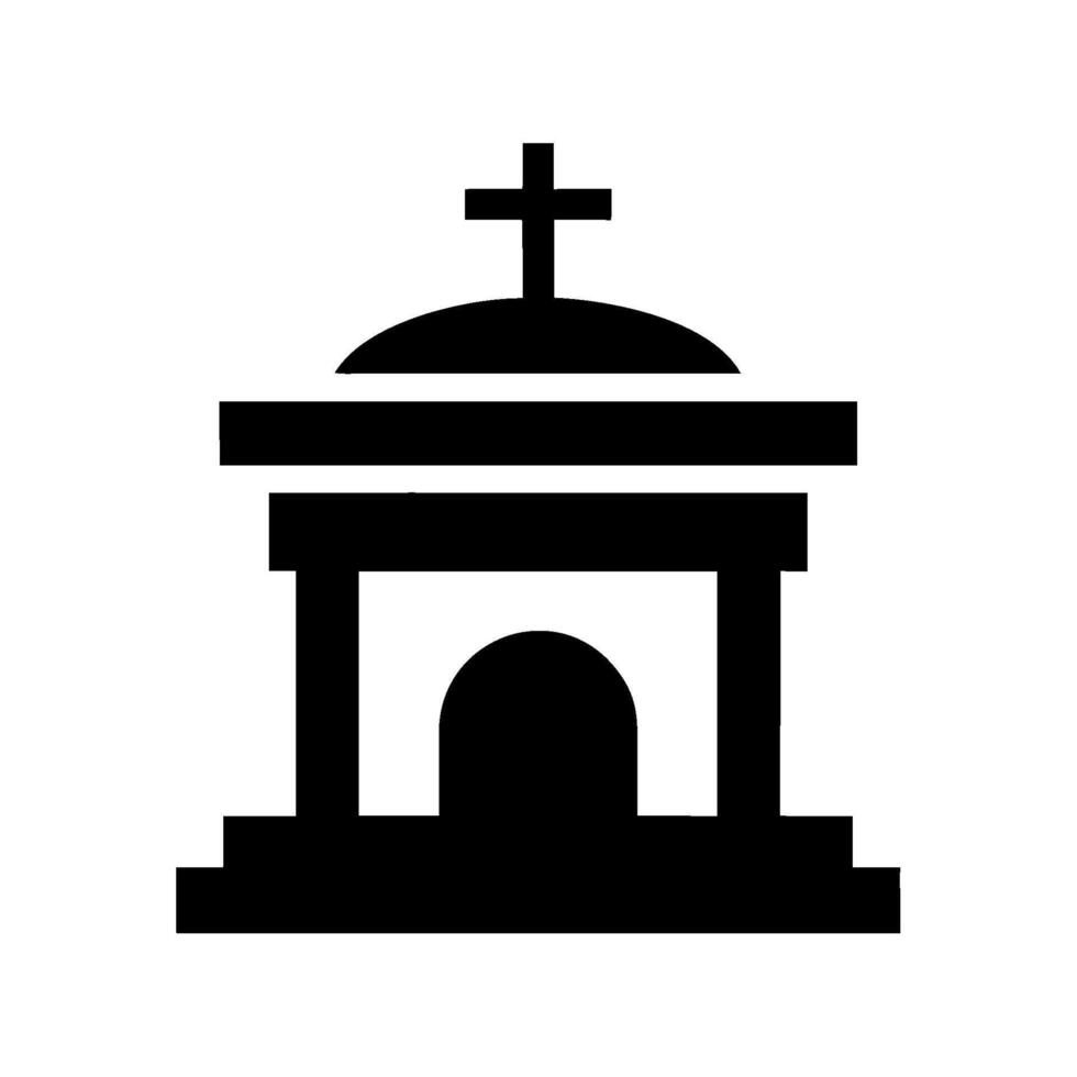 Church icon illustration on white background vector