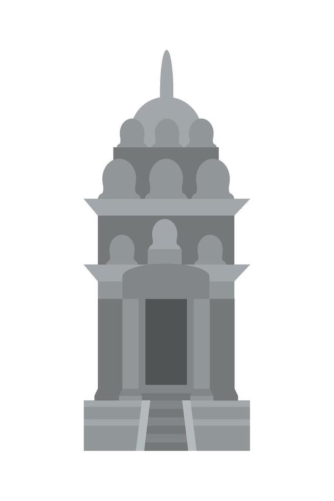An illustration of a temple building vector