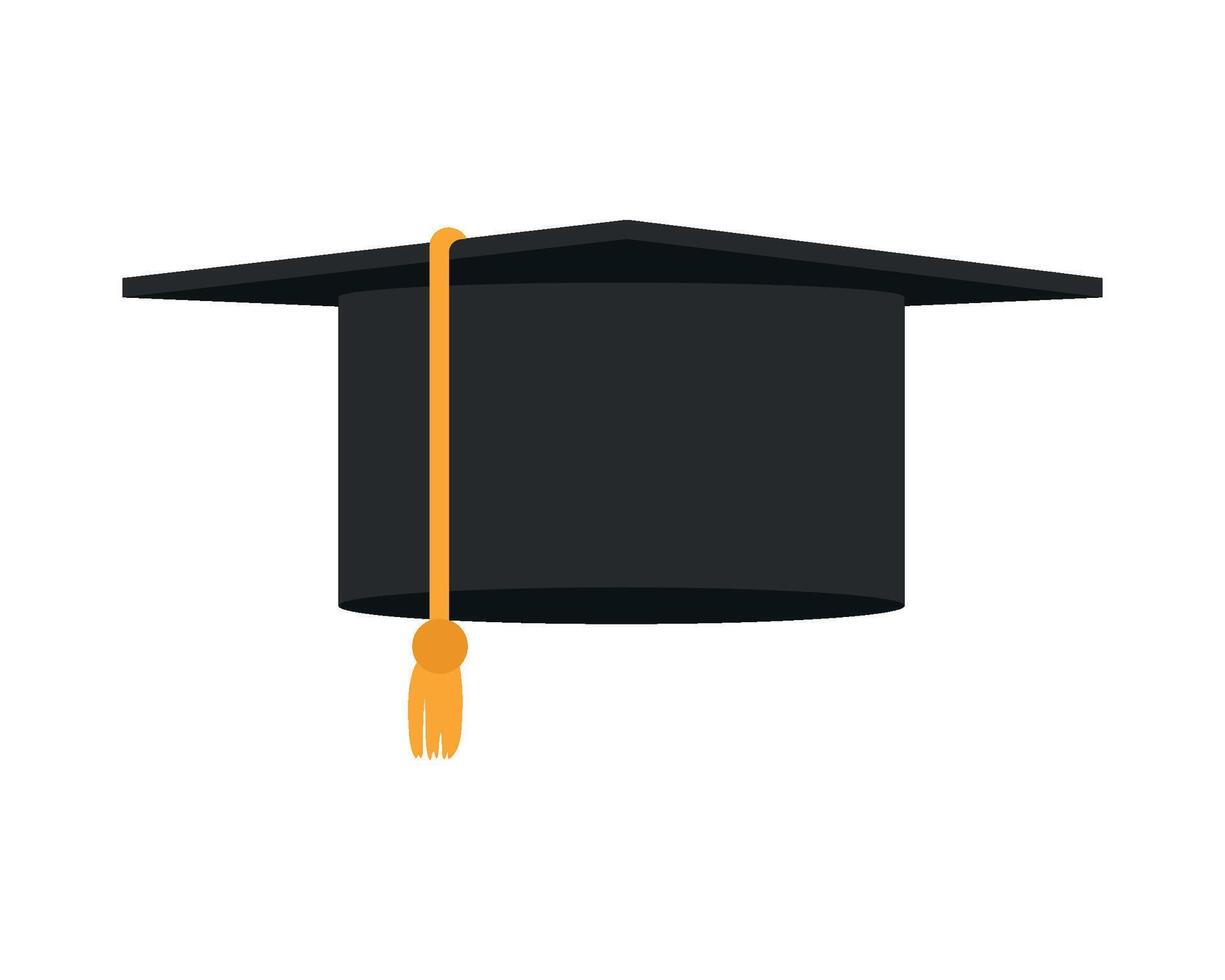 Graduation cap icon isolated on white background vector