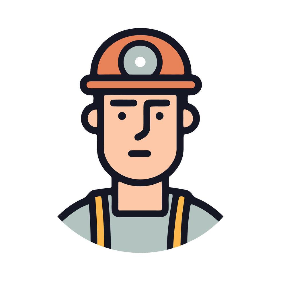 A man in a hard hat with a tool belt vector