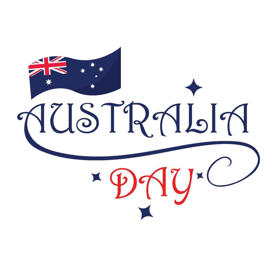 Australia day illustration vector