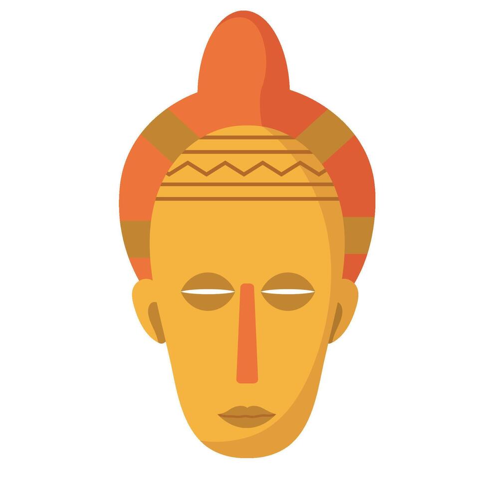 African mask icon illustration vector