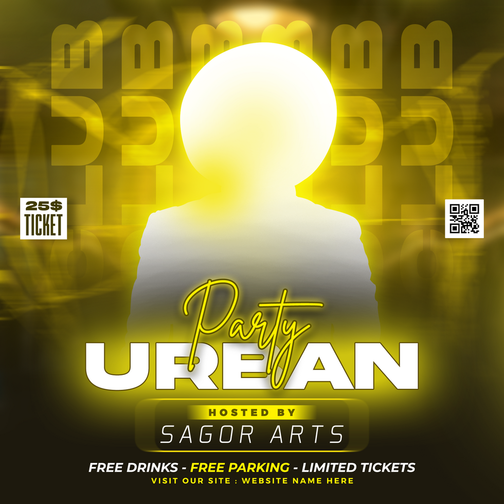 Dj club night party flyer and social media post and web banner template psd