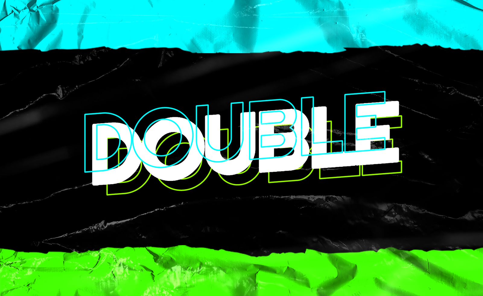 Double Text Effect psd
